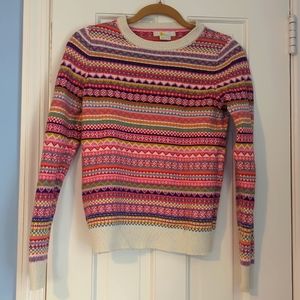 Boden Fair Isle pullover sweater size S